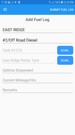 KOMS Fuel Distribution Screen 2