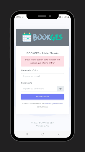 Android application BOOKGES screenshort
