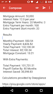 Mortgage Repayment Calculator Screenshot