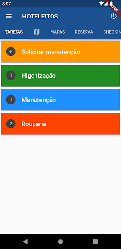 Android application Hotelaria Hospitalar | LEITOS screenshort
