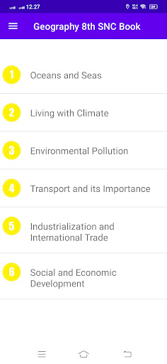Android application Geography 8th SNC Book screenshort