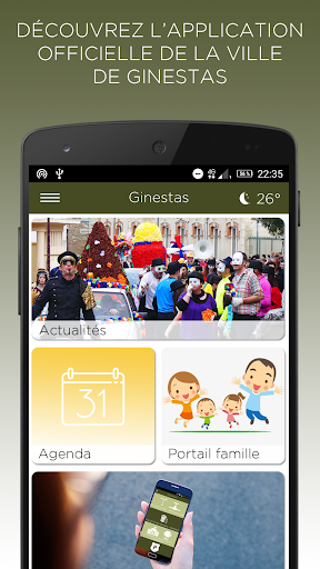 Android application Ville de Ginestas screenshort
