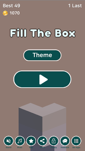 Android application Fill The Box screenshort