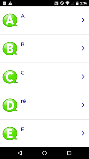 Aperçu de l'application