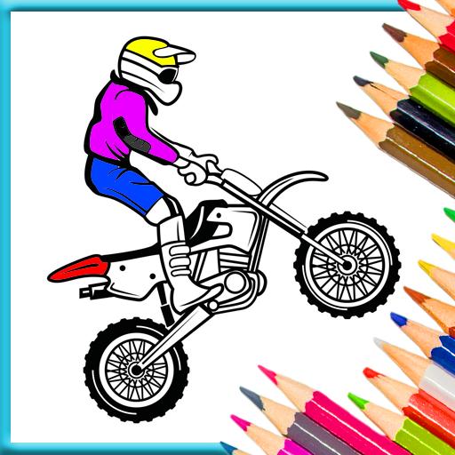 Colouring games bike paint