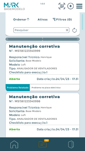Android application M.Ark screenshort