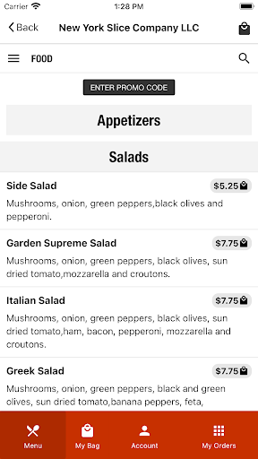New York Slice Company Screen 2