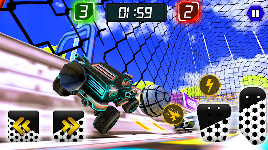 Rocket Car Ball League 3d Game