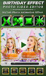 screenshot of Birthday Photo Effect Video