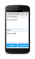 screenshot of Portuguese English Translator