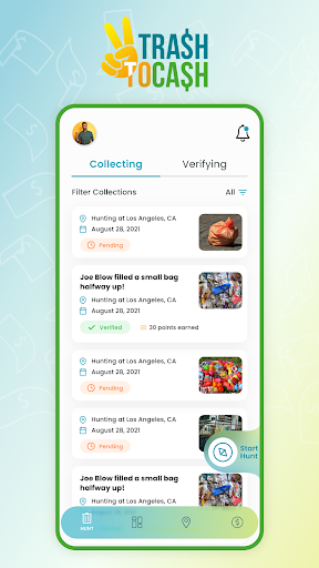 Android application Trash-Cash screenshort