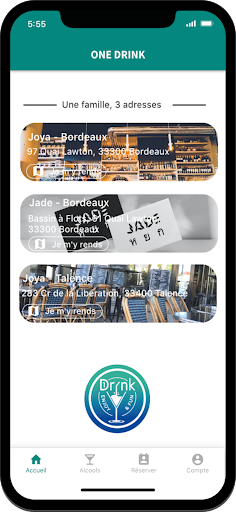 Android application OneDrink screenshort