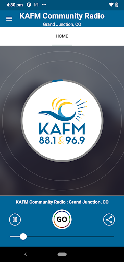 Android application KAFM Community Radio screenshort