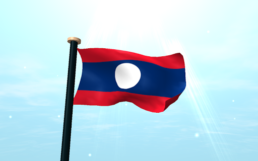 Laos Flag 3D Live Wallpaper