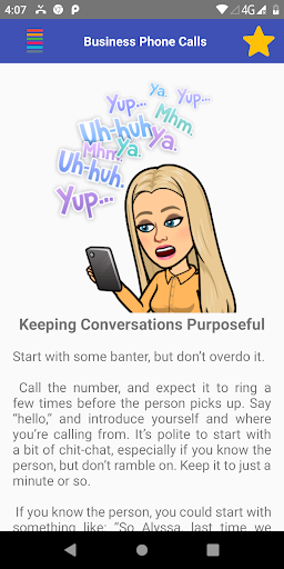 Effective Business Calls Screen 3
