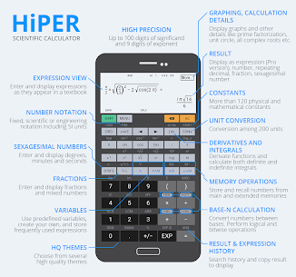 تحميل تطبيق HiPER Scientific Pro آلة حاسبة العلمية للأندرويد 2022 1