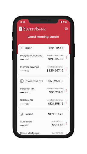 Surety Bank Mobile Screen 3