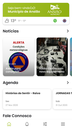 Android application Município de Ansião screenshort