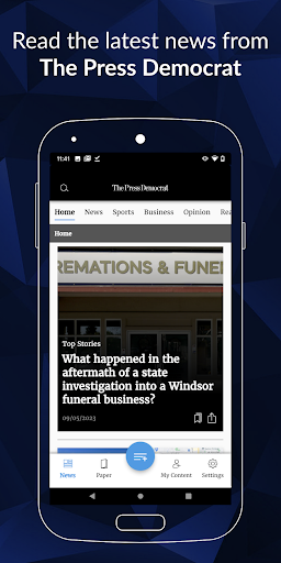 Android application Press Democrat in Education screenshort