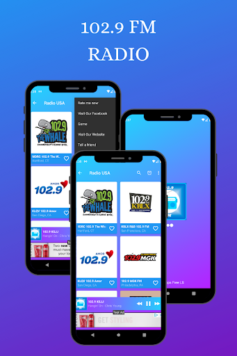 Android application 102.9 FM Radio Stations Online screenshort