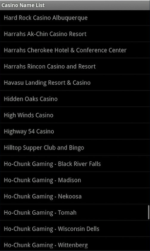 Tribal Casinos for Tablets Screen 3