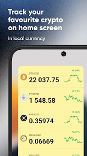 Bitcoin & Crypto Price Widget Screenshot