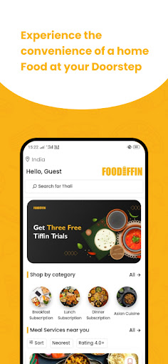 Foodiffin: Food delivery Screen 2