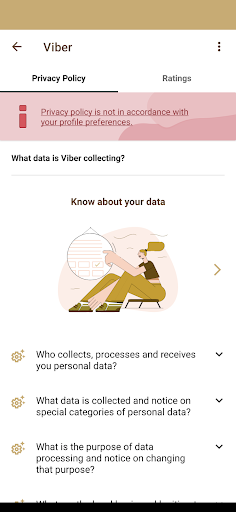 Android application ProSe Privacy screenshort
