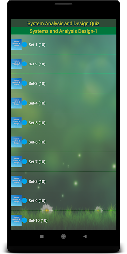 Android application System Analysis Design screenshort