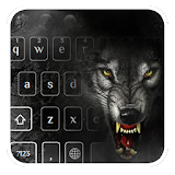 Night roaring wolf keyboard icon