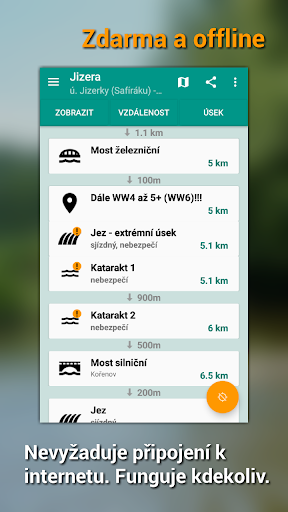 Divoká voda - Vodácká navigace Screenshot 2 - AppWisp.com