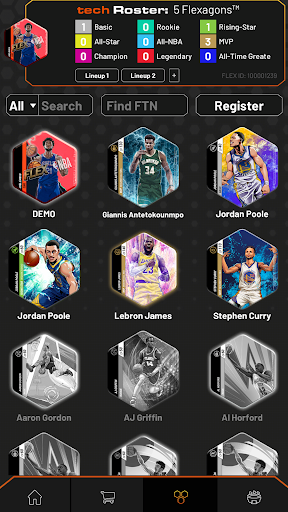 Android application Flex NBA Companion App screenshort