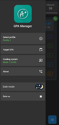Android application GPA Manager screenshort