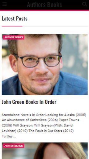 Android application book screenshort