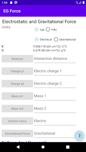 Electrostatic & gravitational Screen 2