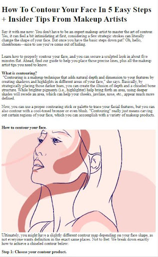 Android application How To Contour Your Face screenshort