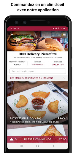 Android application BDN Delivery Pierrefitte screenshort