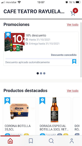 Android application Tu Pedido Online screenshort