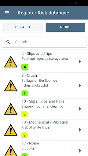 MY Risk Assessments Screen 3