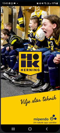 Android application Herning IK screenshort