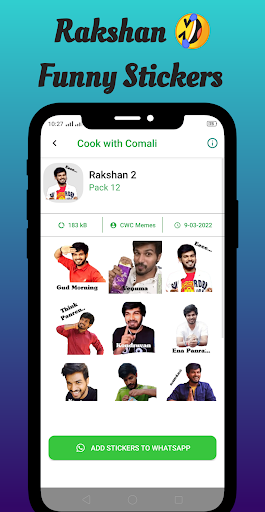 Cook with Comali 3 Stickers Screen 3