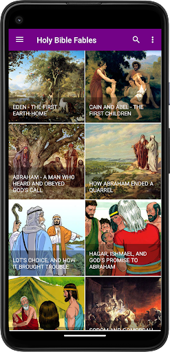 Android application Holy Bible Fables screenshort