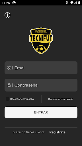 Android application Padbol Tecnifut screenshort