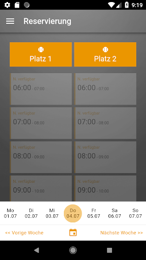 Android application Sportunion Reinsberg screenshort