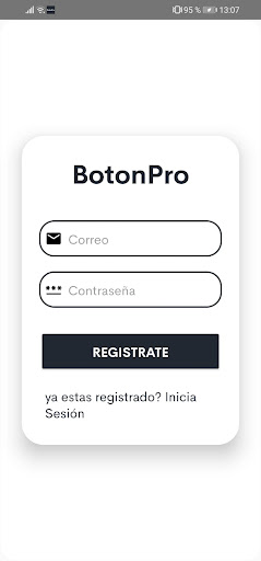 Android application BotonPro screenshort