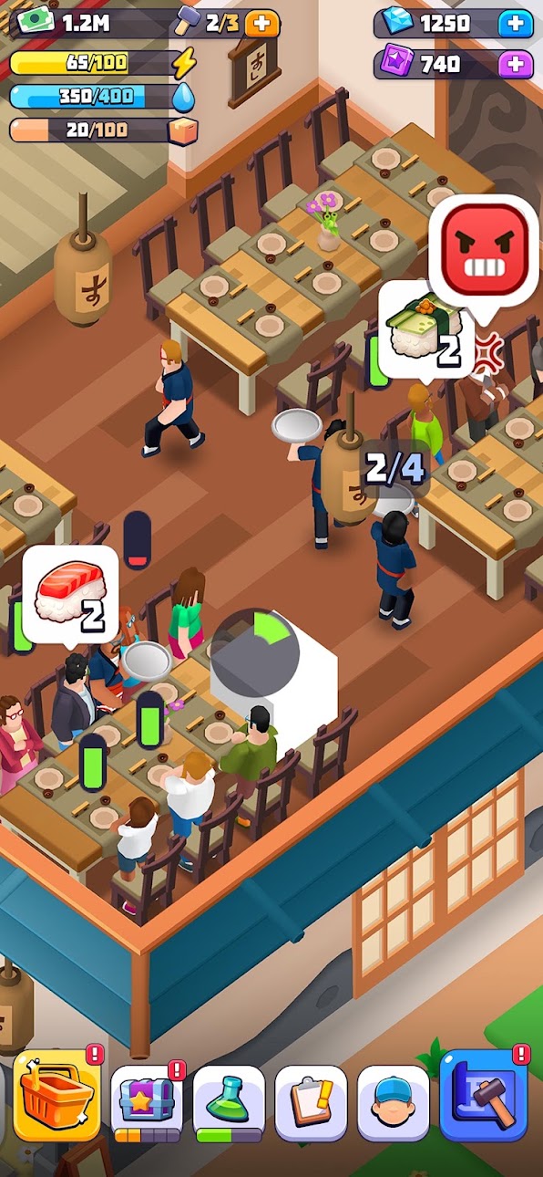 Sushi Empire Tycoon—Idle Game Mod APK screenshot 5 - Android mod game interface