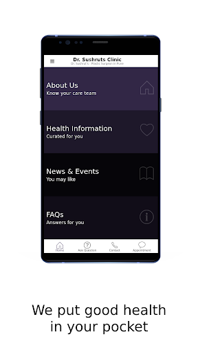 Android application Dr. Sushrut’s Clinic screenshort