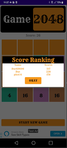 Game 2048 MDApp Screen 3