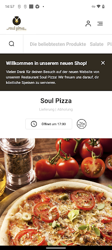 Android application Soul Pizza screenshort