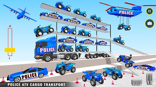 US Police ATV Transport Games 2
